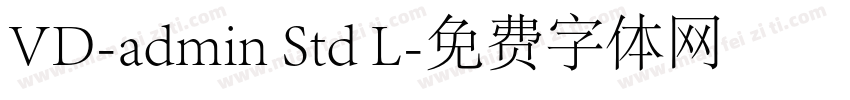 VD-admin Std L字体转换